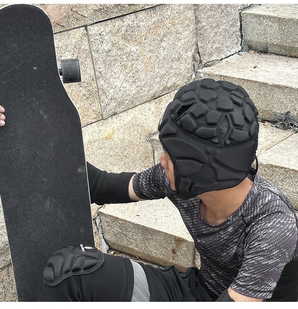 Capacete WOSAWE Soft Shell EVA à prova de choque para futebol, goleiro, proteção de cabeça para motocicleta para jovens e adultos