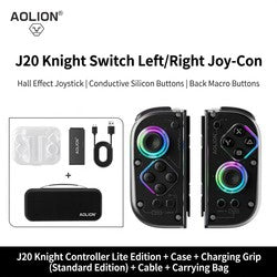 AOLION J20 Hall Joy-con Gamepad for NS2/Switch OLED/Switch NFC HD Shake Lite Left and Right Split Game Controller