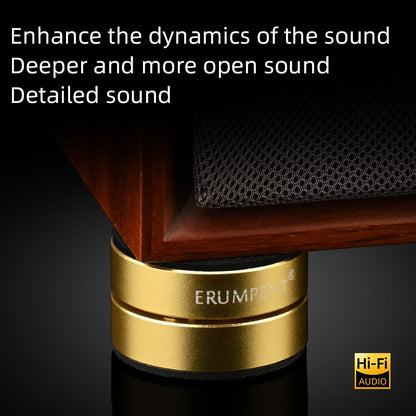 4PCS High Quality Audiophile Shock Damping Pad Steel Ball Stand Feet Speaker Stabilizer CD Amplifier Spikes Stand Feet Pad
