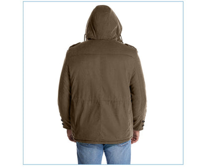 Winter Mens Fleece Warm Jackets Fashion Men Thicken Thermal Tactical Hooded Coats Men Outdoor Multi-pocket Windbreaker Jacket