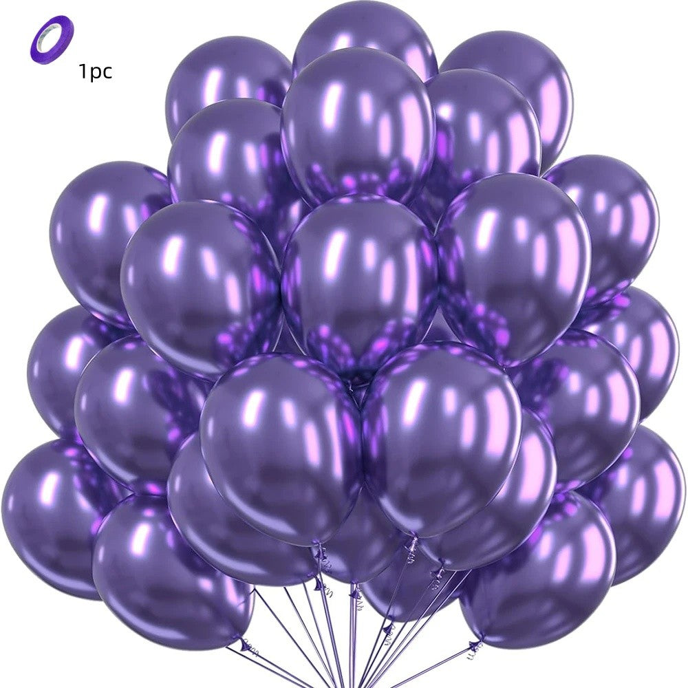 5/10/12inch Metallic Black Blue Balloon Chrome Hot Pink Rose Gold Balloon Baby Shower Boy Girl Birthday Wedding Party Decoration