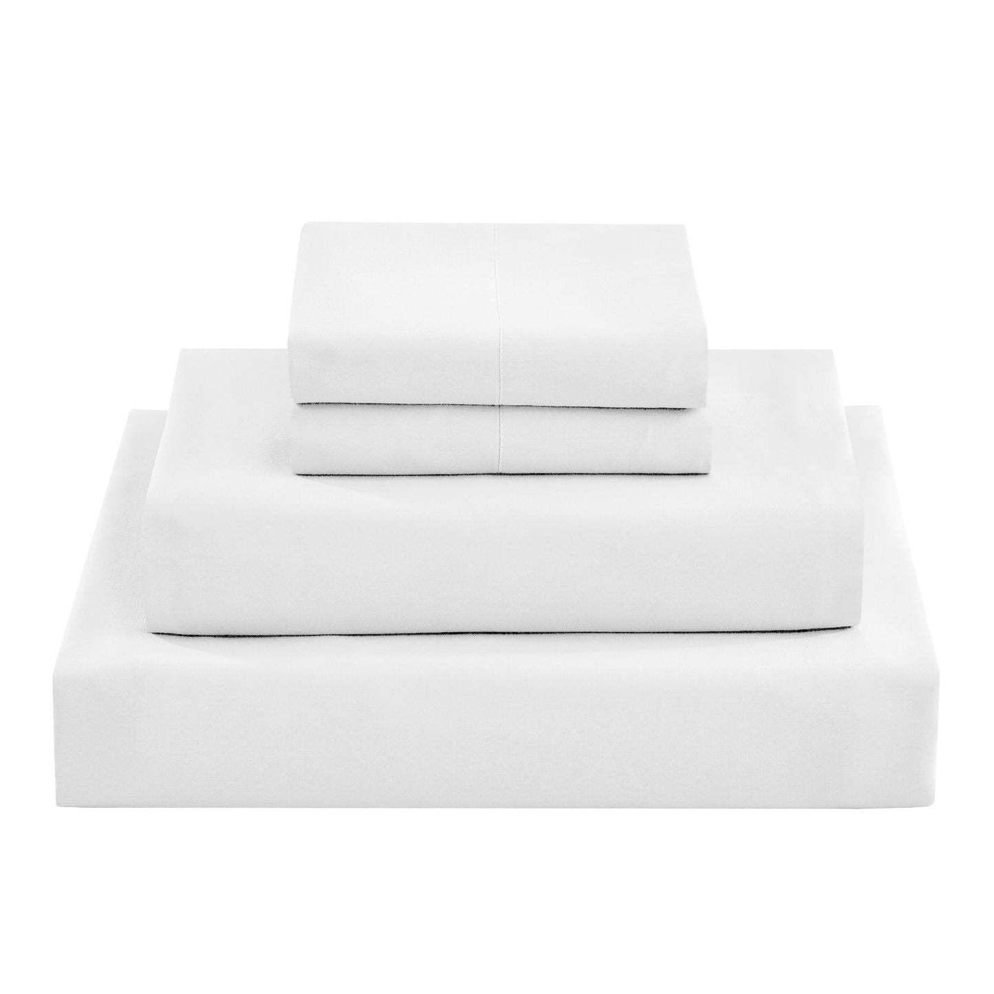 Conjunto de Lençóis Sedosos e Luxuosos de 3/4 Peças, Lençóis Macios de Bolso Profundo, Conjunto de Cama Refrescante, 1 Lençol de Elástico, 1 Lençol de Cima, 1/2 Fronhas