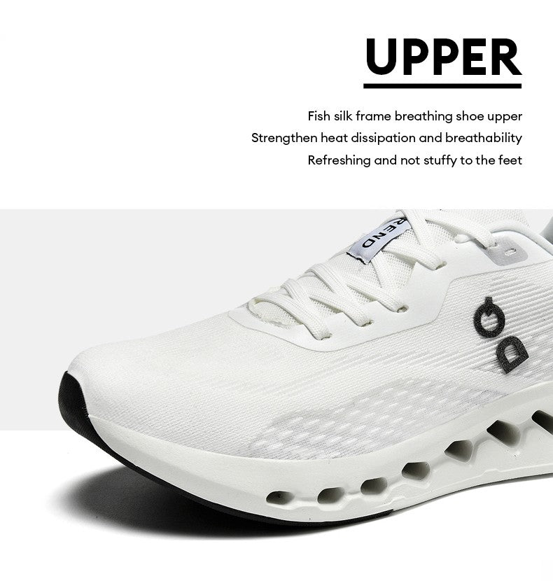 Men's Cushioned Running Shoes Energy Return Breathable Knit Arch Support Shock Absorption Marathon Women Casual Sneakers