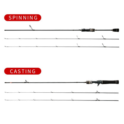 Vara de pesca de truta L+UL Dicas de vara de pesca leve para trutas Vara de pesca giratória/casting Isca de pesca Isca de pesca de polvo Lula de pesca