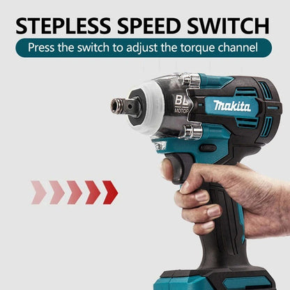 Makita DTW004 Chave de Impacto Sem Fio de Alto Torque Chave Elétrica Brushless Recarregável 18V Ferramentas Elétricas para Reparo Automotivo