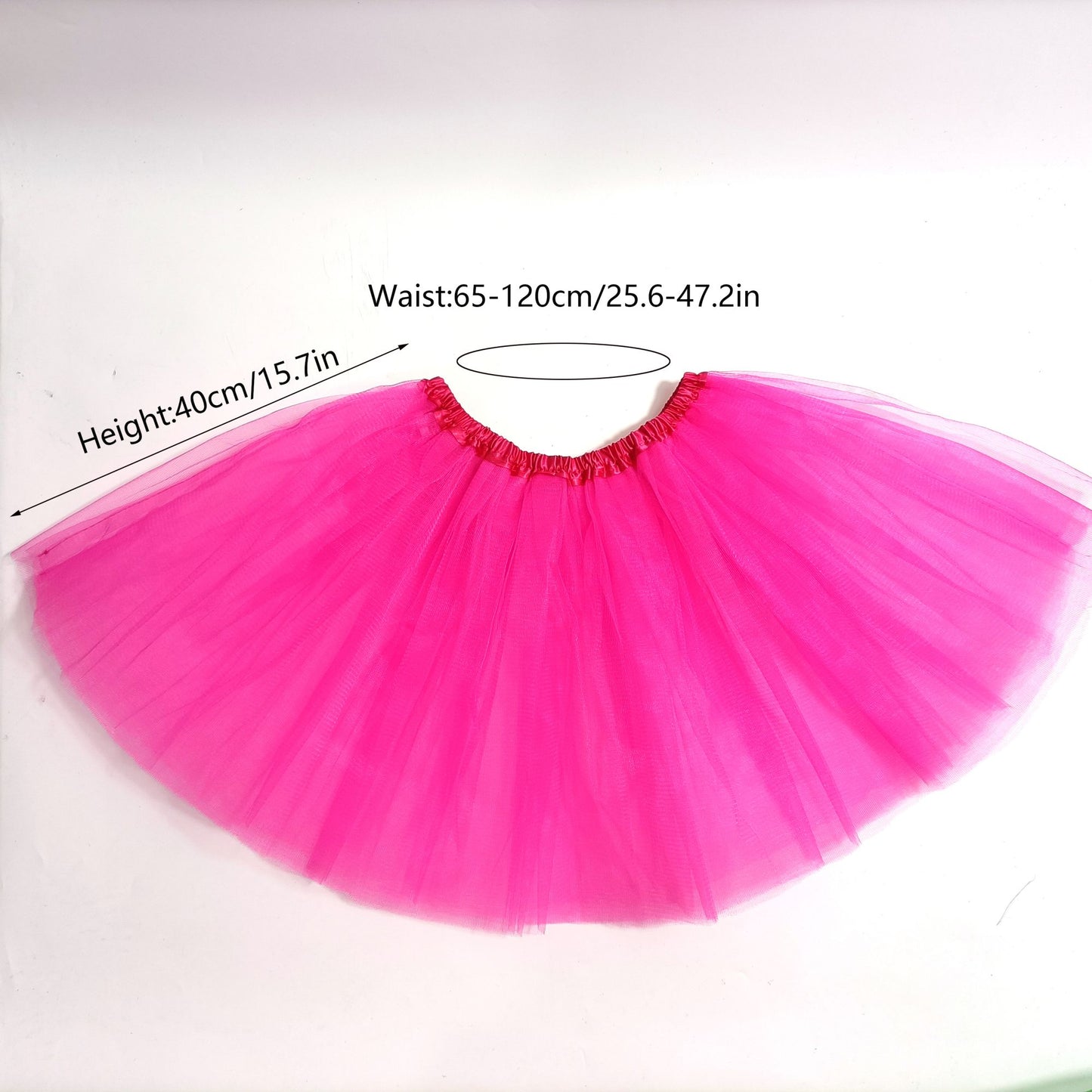 Adult Classic Ballet Tutu Skirt | 100% Polyester Tulle. English - Style Ruffles, Solid & Fluffy – Perfect Ballerina Look