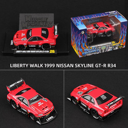 Maisto 1:64 Muscle Machines Carro de Metal Fundido Miniatura Veículos de Brinquedo Chevrolet Camaro Nissan Gtr Toyota Ae86