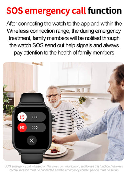Smartwatch 2025 Novo ECG+PPG Feminino Monitor de Frequência Cardíaca Lipídios Sanguíneos Ácido Úrico Saúde Menstrual Rastreador Inteligente Para Android iOS