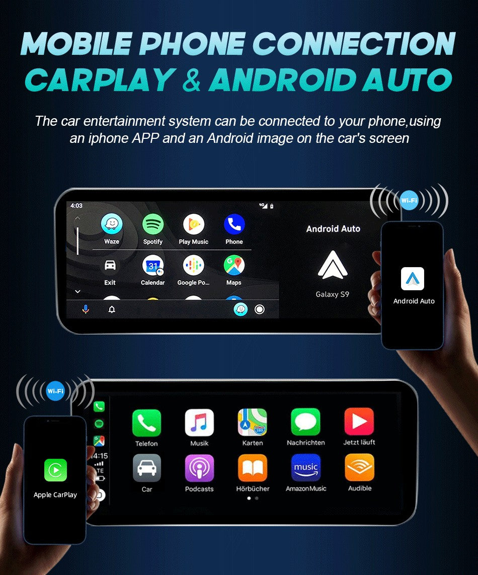 Tela sensível ao toque Android 14 Carplay de 12,3 polegadas para Audi A4 A5 Q5 B9 2016-2023, rádio estéreo de carro, reprodutor multimídia, Wi-Fi, 4G, navegação GPS