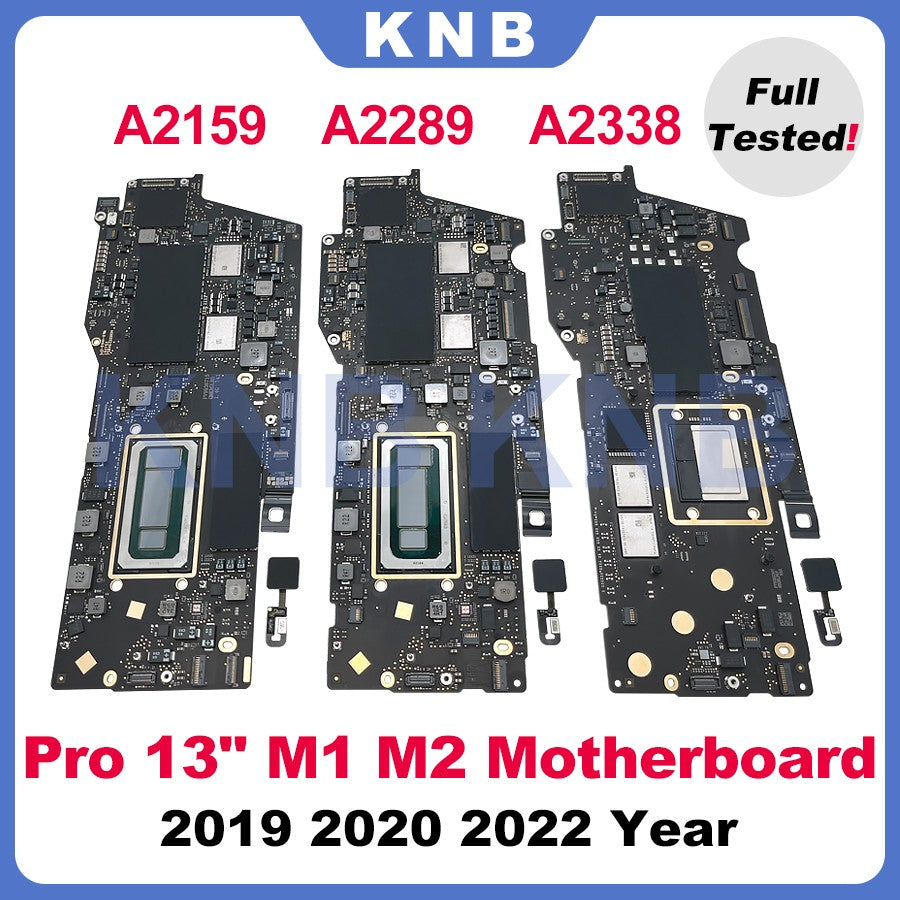 Placa-mãe A2338 Original com Touch ID para MacBook Pro Retina 13" A2159 A2289 A2338 Placa Lógica Anos 2019 2020 2022