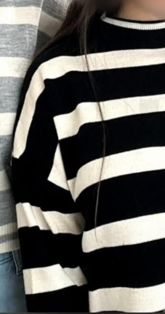 High Street Fashion Clothing New Style Fashion Striped Casual Long Sleeve Sweater Men Harajuku Y2K Warm Embroidered Long Sleeve