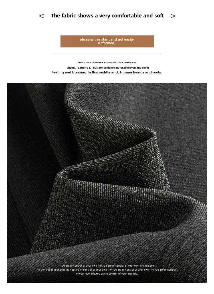 Grey High-waisted A- line Skirt Half Dress Petite Long Dress Autumn/winter For Women Side Slit Workwear