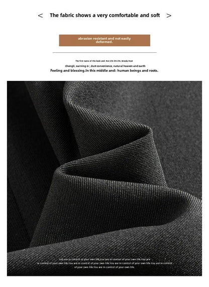 Grey High-waisted A- line Skirt Half Dress Petite Long Dress Autumn/winter For Women Side Slit Workwear