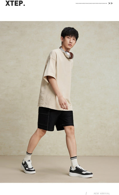 Tênis de Skate Xtep Masculino 2024 Verão Resistente ao Desgaste Sapatos de Skate Estáveis e Macios Tênis de Lazer ao Ar Livre 876319310029