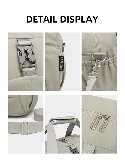 Women Travel Tote Bag Casual Outdoor Travel Short Trip Luggage Shoulder Bags Portable Commuting Gym Fitness Sports Handbag