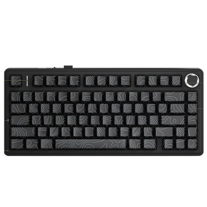 Teclado Mecânico Gamer AULA F75 RGB Layout 75% Gravação Lateral Gasket Mounted Personalizado 80 Teclas Keycaps PBT Teclado Sem Fio