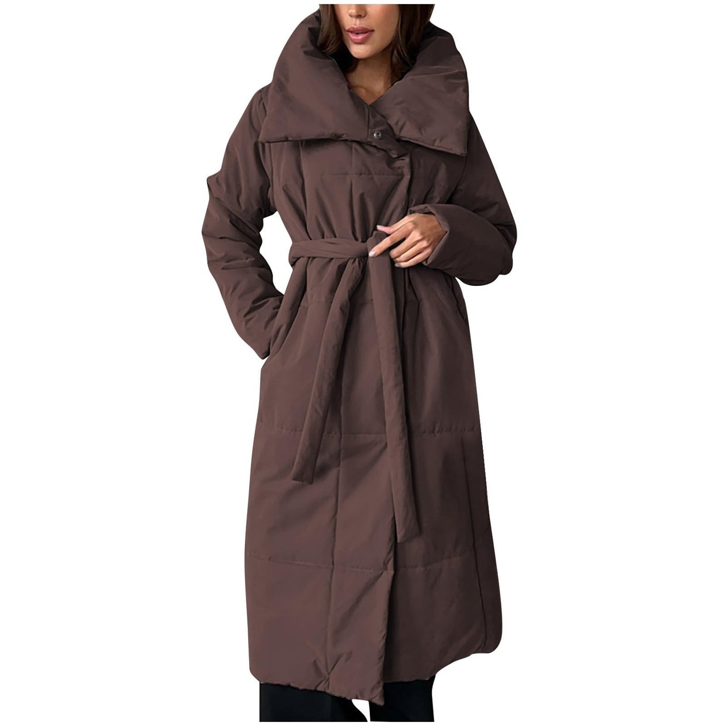 New Winter Women's Large Quilt Cotton Clothes Fashion Loose Long Overcoat Warm Cotton Jacket Female Cold Padded Jacket ?? ????