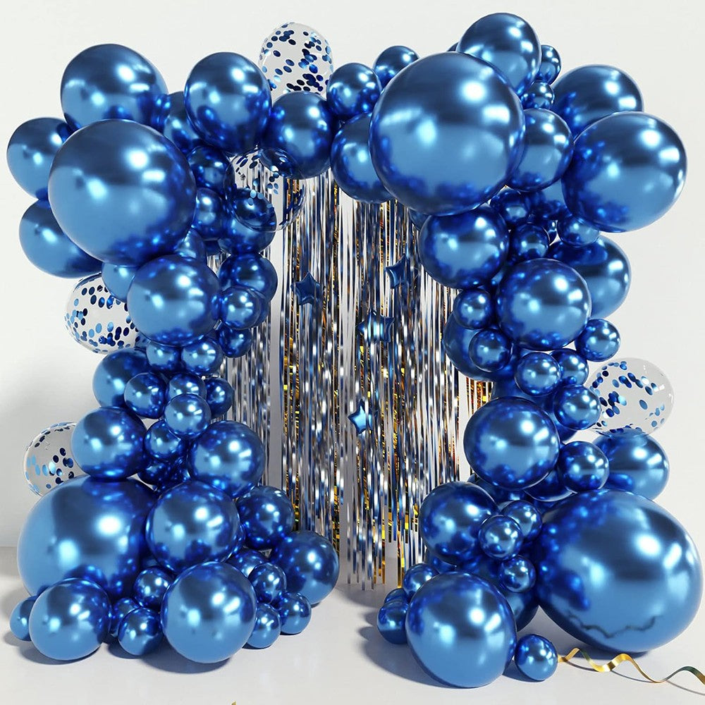 10/30pcs Metallic Biue Balloons Bridal Wedding Chrome Purple Gold Silver Globos Graduation Birthday Party Baby Shower Decoration