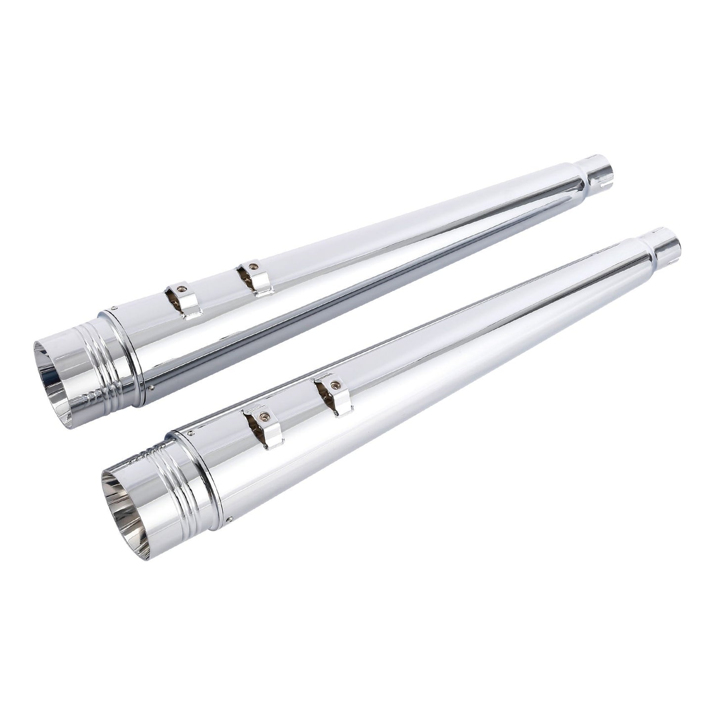 Motorcycle 4" Slip-on Mufflers Exhaust Pipes For Harley Touring Electra Street Glide 1995-2016