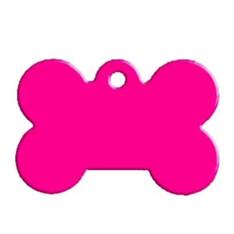 Aluminum Alloy Pet ID Tags 10Pcs Bone Shaped Blank Engraved Dog Cat Name Phone Number Identification Card Tags