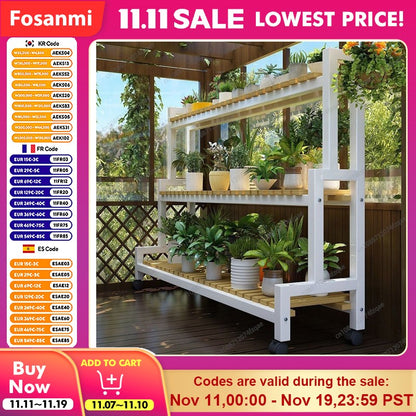 Floor-standing Plant Stand, Flower Stand, Flower Shelf, Planter Rack, Storage Organizer, Display  Garden, Balcony, 2, 3, 4Tier
