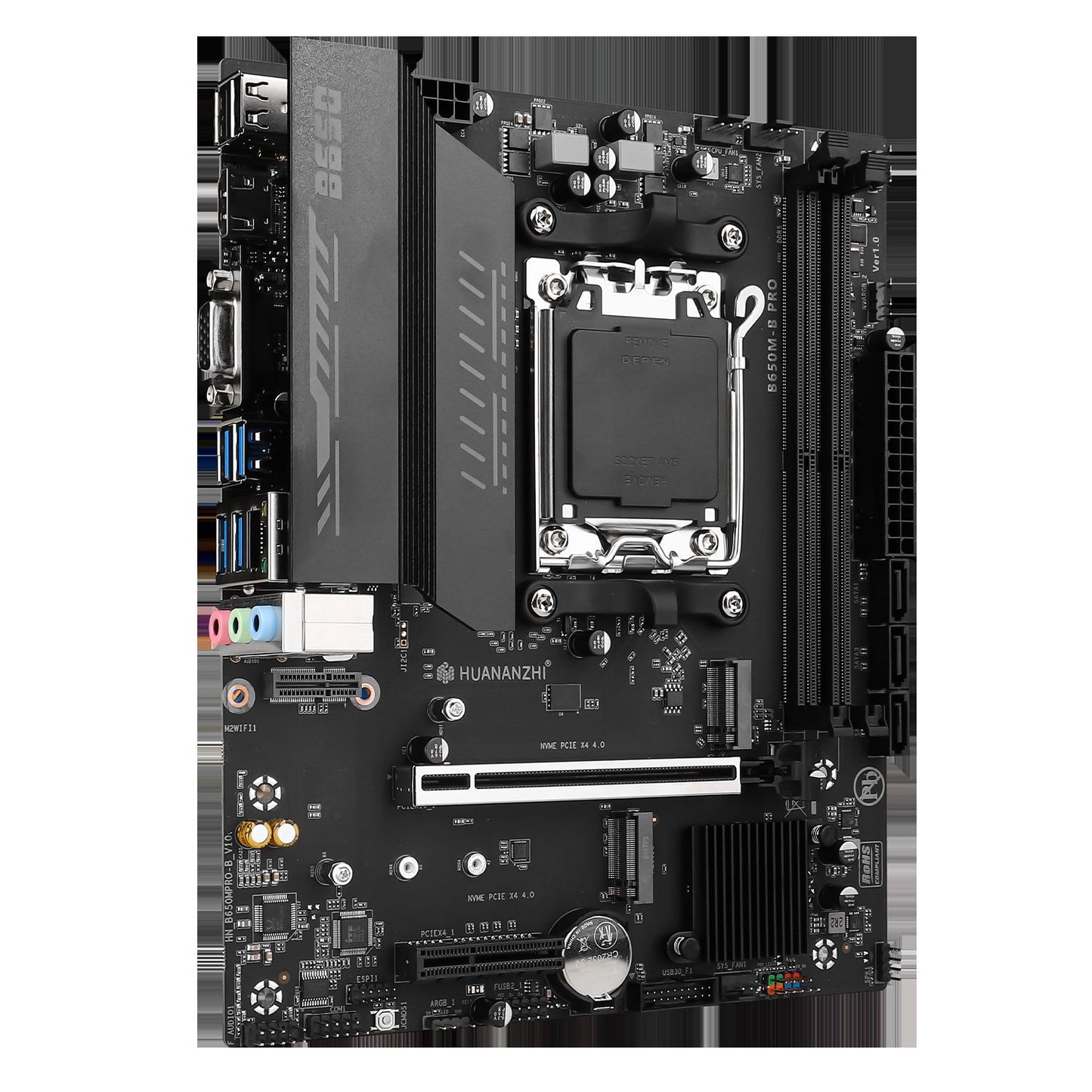HUANANZHI B650M B PRO AMD AM5 Motherboard Support Ryzen R5 R7 7000 8000 9000 Series M.2 NVME WIFI Dual Channel DDR5 EXPO RAM