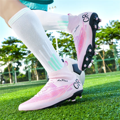 2025 New Football Shoes Society Soccer Cleats Long Nails Soccer Boot Non-slip Training Sneaker Artificial Quality Grass Footwear