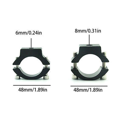Suporte e Braçadeira para Para-choque – Ajustável para Farol de LED, Farol Auxiliar e Faróis de Milha de Motocicleta