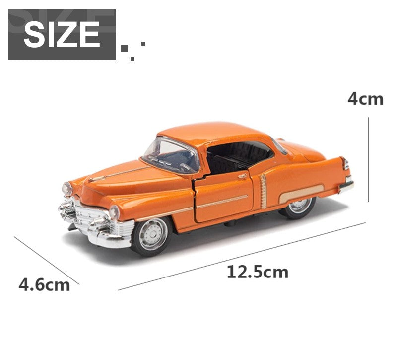 1:32 Alloy Diecast Mustang GT Classic Vintage Car Model Pull Back Car Miniature Vehicle Replica For Collection Gift for Kid