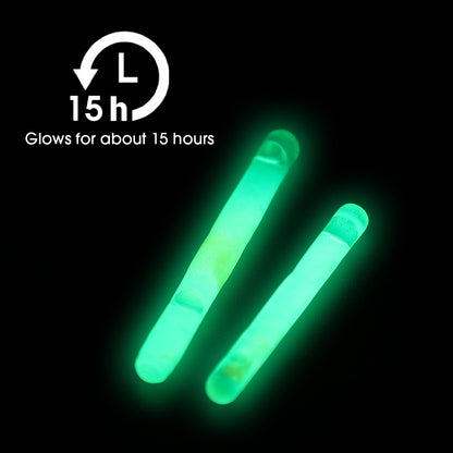 50/100 peças Bastão Fluorescente Vaga-lume Luz de Vara de Pesca Flutuante Luminoso Escuro Vara de Pesca Exterior Luz de Vara Fluorescente