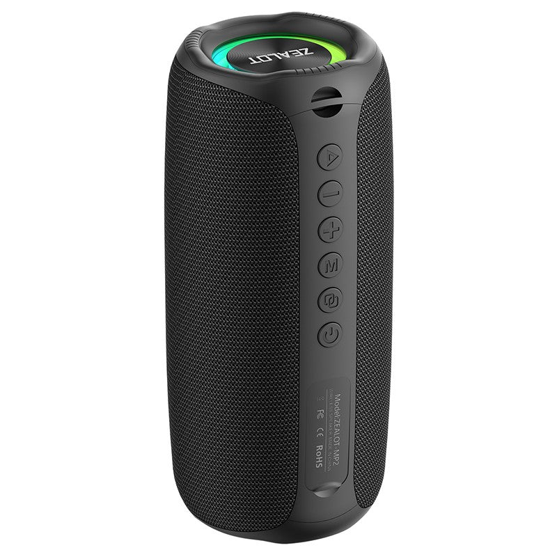 ZEALOT-MP2 Bluetooth Speaker,Ultra Portable, Up to 15H Playtime,IP65 Waterproof and Dustproof,Powerful Sound for outdoor