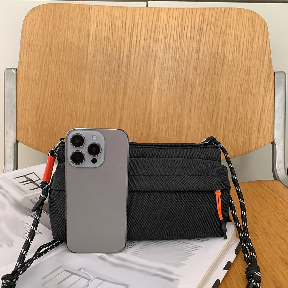 Men's Crossbody Bag, Casual Large-Capacity Daily Travel Water Bottle Umbrella Shoulder Bag, Lightweight Sports Phone Bag