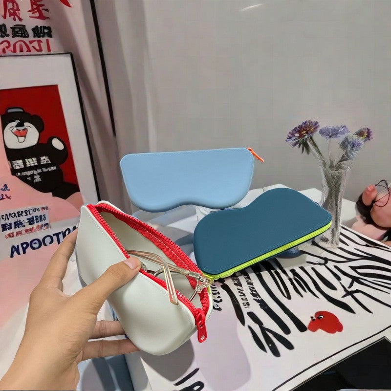 Portable Silicone Glasses Bag Sunglasses Protective Cover Storage Bag Waterproof Myopia Glasses Bag
