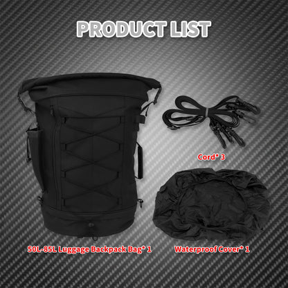 Mochila Universal para Motocicleta, Alforje, Sissy Bar, Encosto, Bolsa de Bagagem Traseira, Mochila Multifuncional para Exterior com Alças