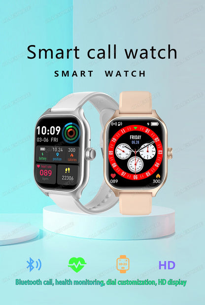 Smart Watch For Android IOS Watches 2.01inch HD Display Bluetooth Call Message Alert Music Sports Mode Smartwatch Men Women Gift
