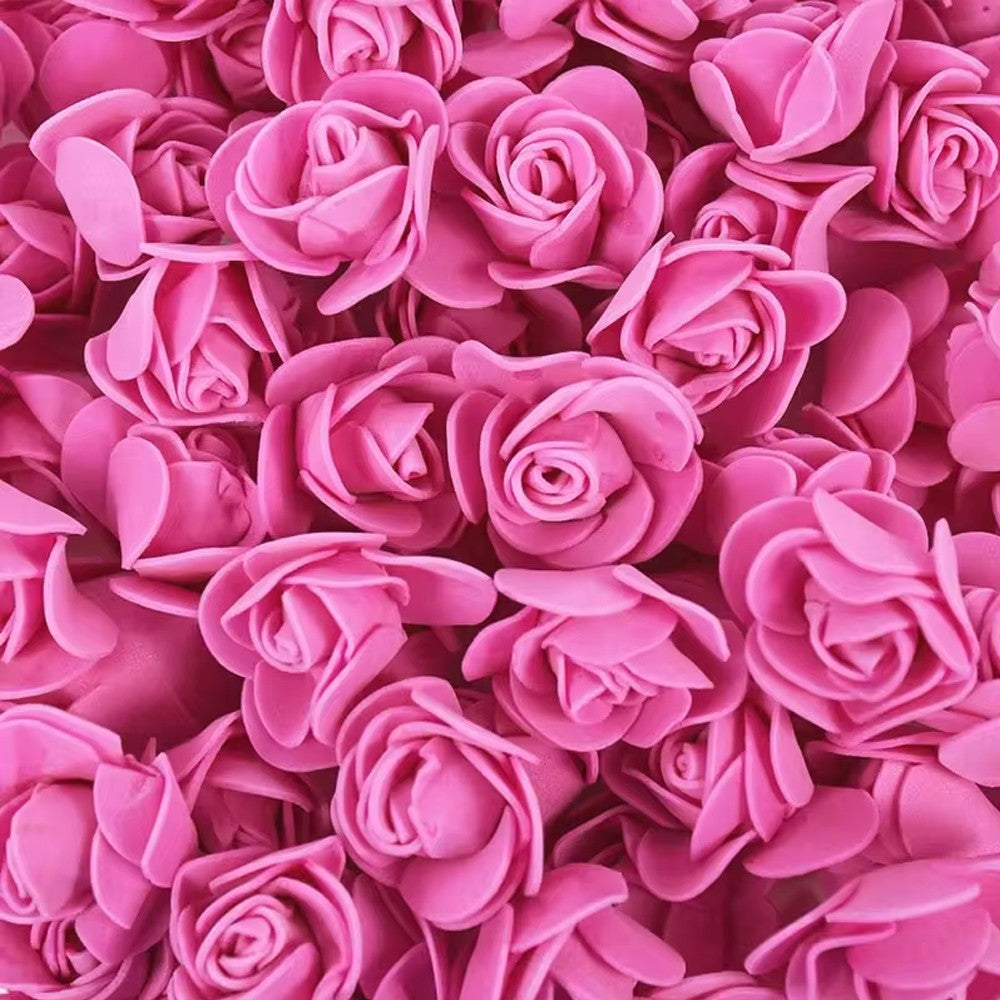2000/10pcs Mini  Artificial Rose Flowers Head  Rose Heads DIY Valentine's Day Roses Wedding Bouquets Party Gift Candy Box Decor