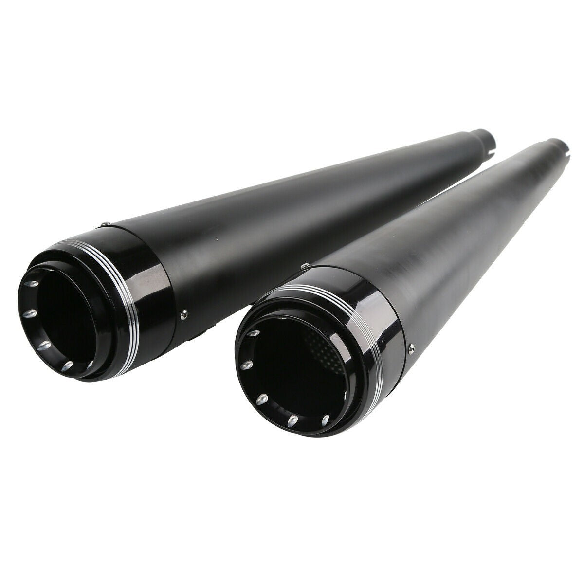 Motorcycle 4' Exhaust Pipes For Harley Touring Road King Models With Dual Exhaust 1995-2016 2015 2014 2013 2012 11 Black/Chrome