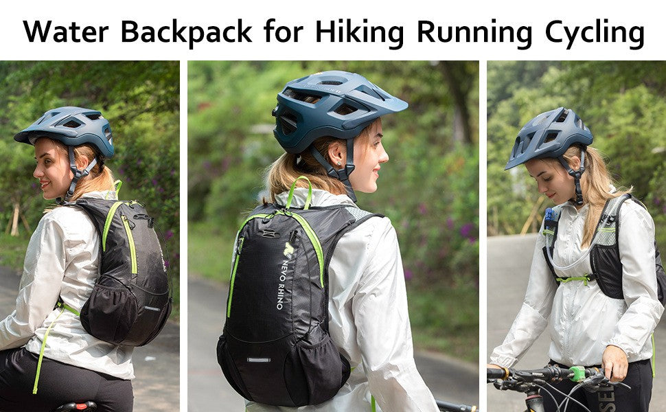 1 Mochila de Hidratação Leve, Mochila de Hidratação para Corrida com Reservatório de Água de 2L para Ciclismo