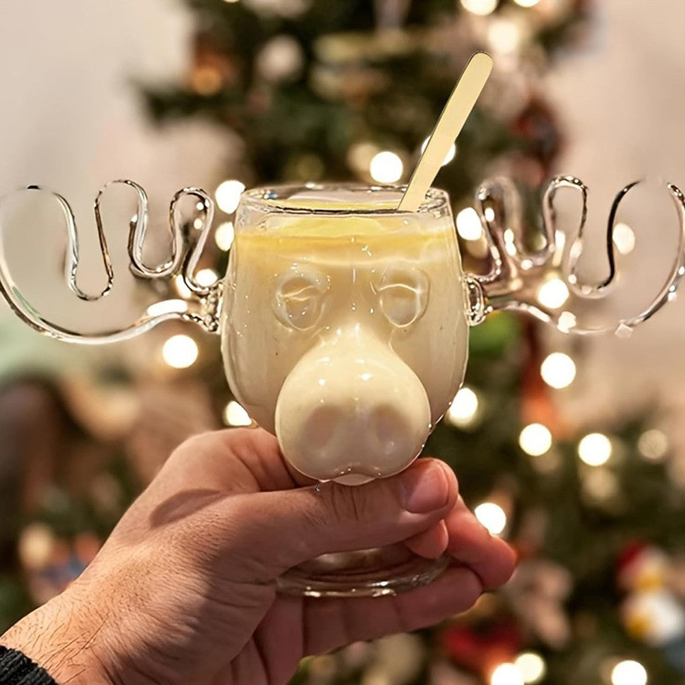 240ml 8oz Taça de Vinho Elk Copo de Coquetel de Suco Caneca de Rena Taça de Vinho Cerveja Água Leite Uísque Copos Canecas de Shot Presente de Natal