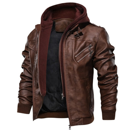 Mens Leather Jackets High Quality Classic Motorcycle Jacket Male Plus faux leather jacket men spring Drop shipping