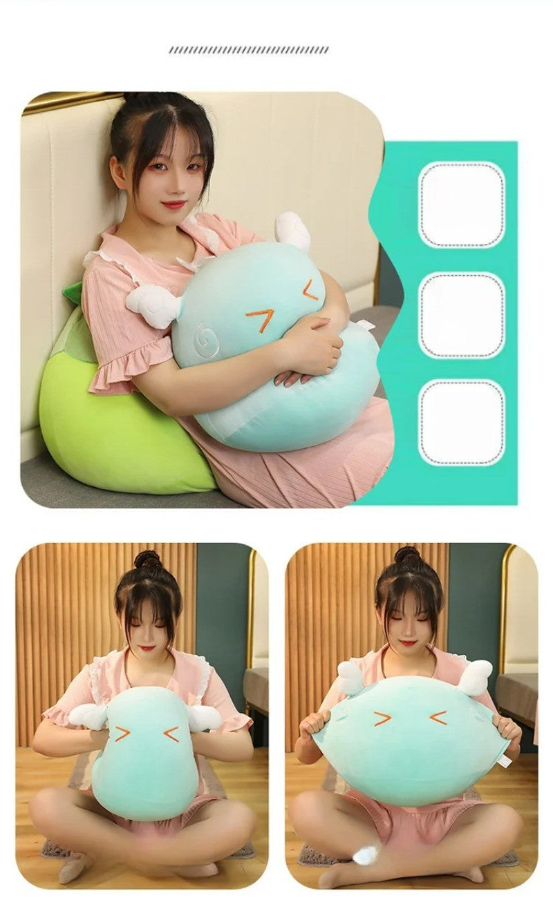 Genshin Slime Plush Throw Pillow Cute Genshin Impact Stuffed Cushio Sofa Decorative Throw Pillow Sleeping Back Cushion Decor