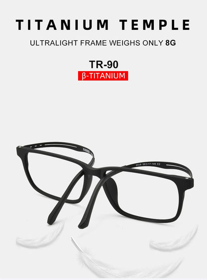 KANSEPT High Quality UltraLight Pure Titanium Anti Blue Reading Glasses Myopia Hyperopia Optical Glasses Prescription Eyewear