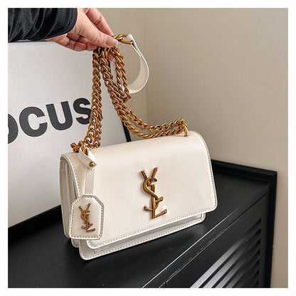 High quality women's bag crossbody bag large capacity texture single shoulder small square bag chain commuting phone bag