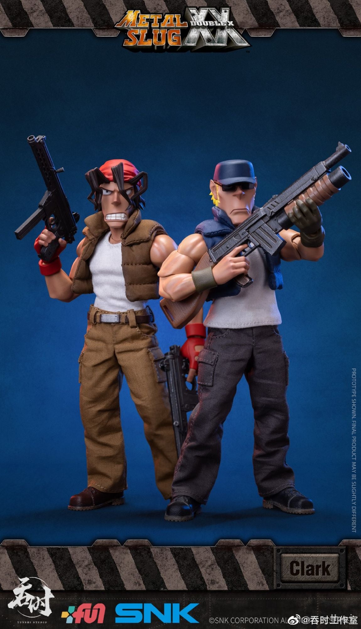 ?Original?Tunshi Studio TS-009 Metal Slug XX Clark Still TS-010 Ralf Jones Coleção de Enfeites 1/12