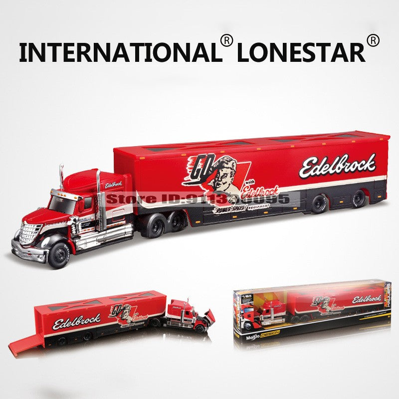 Maisto 1:64 MACK Anthem LoneStar UP Transporte Fabricação de Fundição Reboque Modelo Simulação Modelo Coleção de Carro de Liga