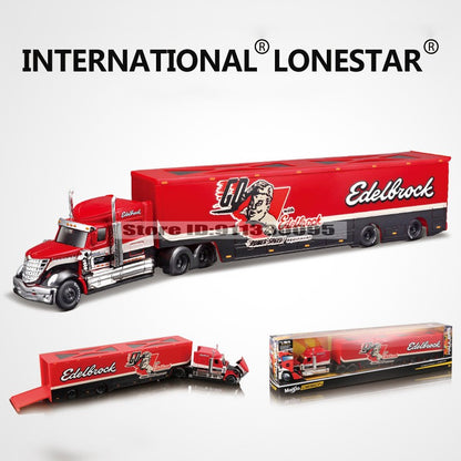 Maisto 1:64 MACK Anthem LoneStar UP Transporte Fabricação de Fundição Reboque Modelo Simulação Modelo Coleção de Carro de Liga
