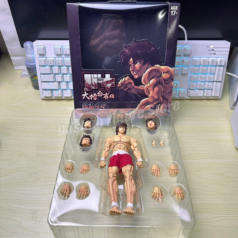 ST Baki Hanma Filho de Ogro Boneco de Ação Hanma Yuujiro Estatueta Ko Luta PVC Coleção Anime Yujiro Figuras Modelo Brinquedos Presentes