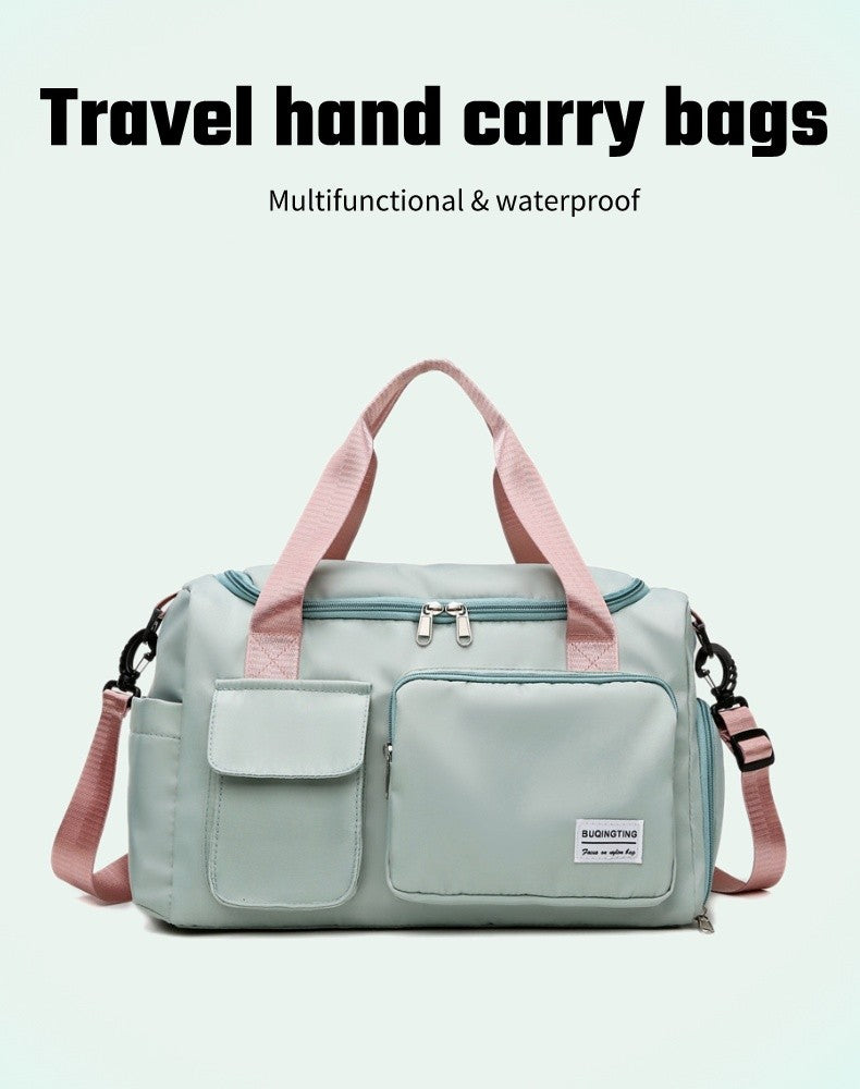 Womne's Travel Bags Handbags Gym Shoulder Bags Oxford Fitness Camping Trekking Bags Hiking Waterproof Outdoor Crossbody Bag