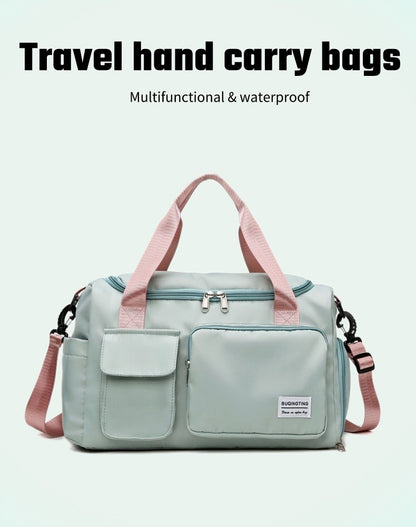 Womne's Travel Bags Handbags Gym Shoulder Bags Oxford Fitness Camping Trekking Bags Hiking Waterproof Outdoor Crossbody Bag