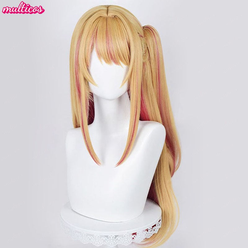 Peruca de Cosplay Oshi no Ko Hoshino Ai Hoshino Ruby Hoshino Akuamarin Arima Kana Peruca de Cosplay Cabelo Resistente ao Calor Perucas de Anime + Touca de Peruca